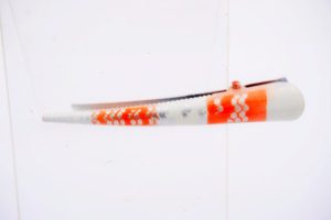 Hajcsat Csőrös - Narancs-Ezüst Szín 1db 7,5cm