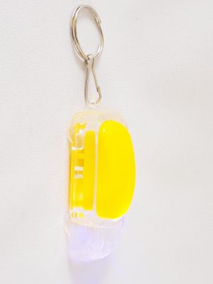 Kulcstartó Műanyag - Villogós Autó Sárga